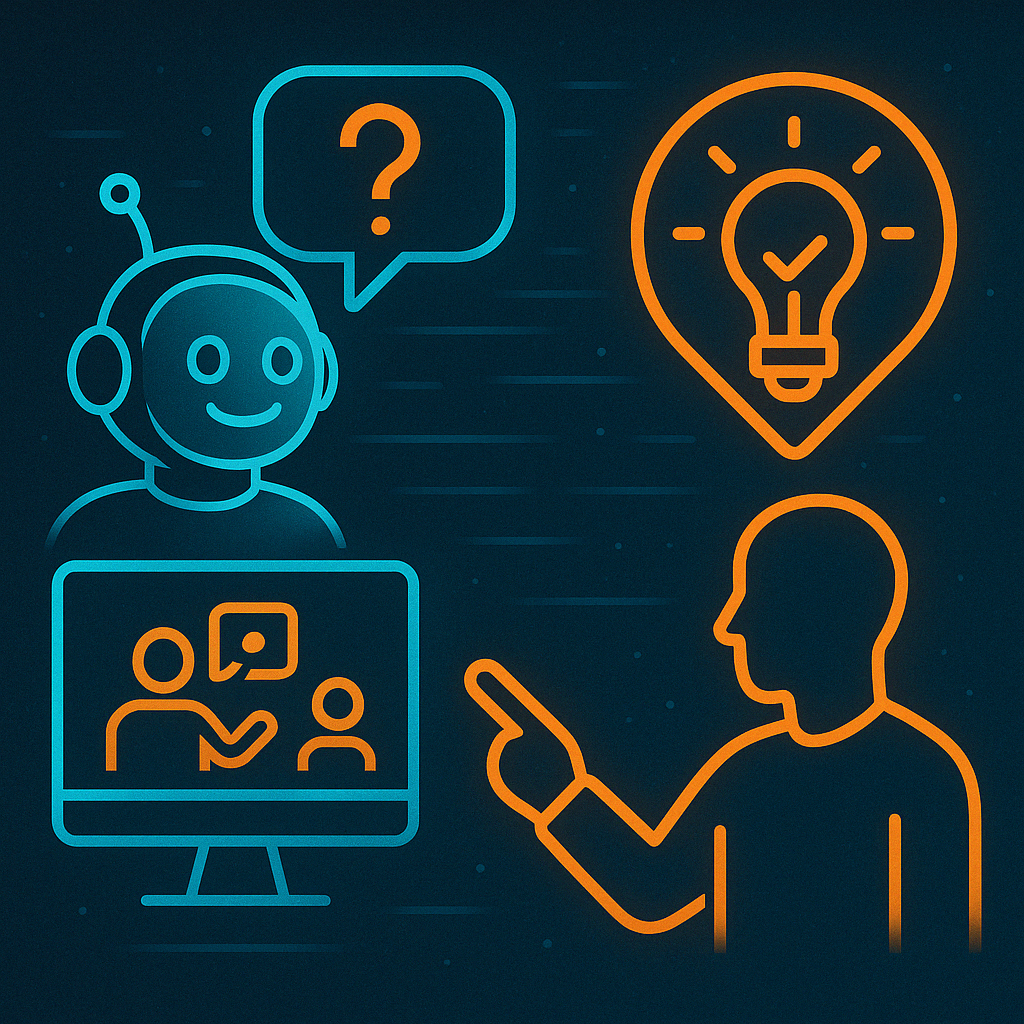 Interakcja z AI w edukacji online.