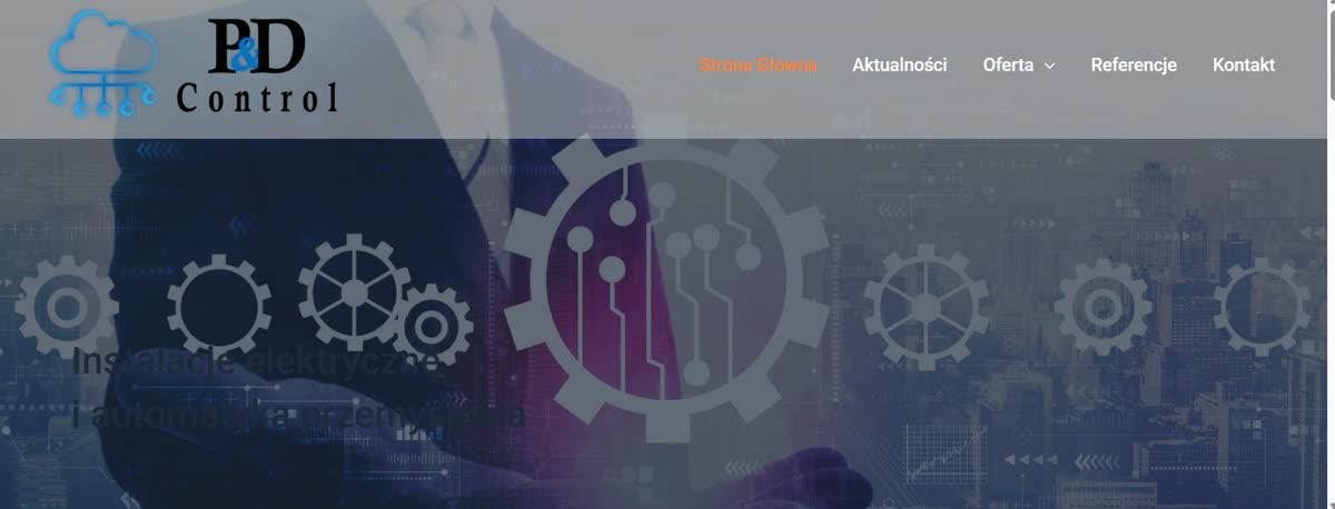 P&D Control — strona firmy automatyki przemysłowej, realizacja Devpartner